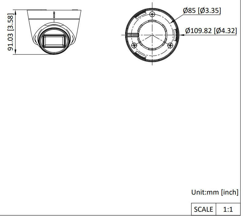 Hikvision DS-2CE78U7T-IT3F (2.8 мм) мультиформатная MHD видеокамера