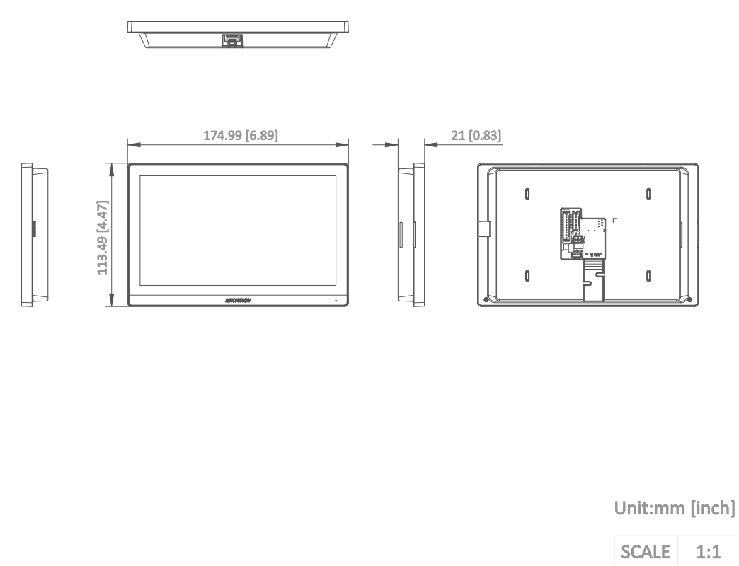 HikVision DS-KH6350-TE1 Видеодомофон 