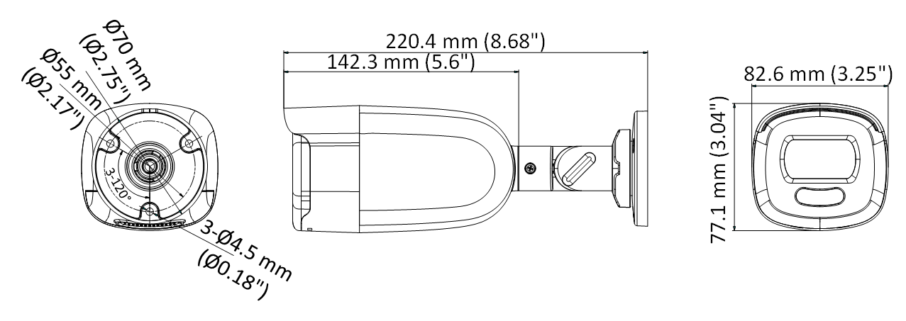 Hikvision DS-2CE12HFT-F28 (2.8 mm) мультиформатная MHD видеокамера