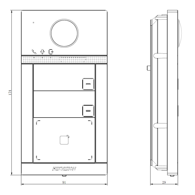 HikVision DS-KV8213-WME1(C) Вызывная панель 