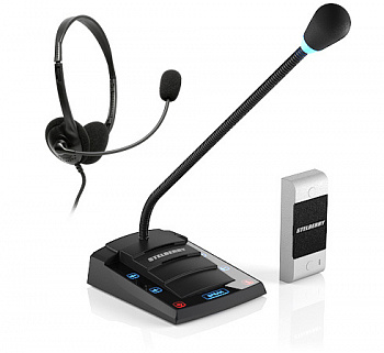 Переговорное устройство клиент-кассир STELBERRY S-412  Переговорное устройство клиент-кассир STELBERRY S-412