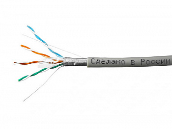 Skynet (56104) Кабель FTP4 cat.5е, одножильный, 305м, Cu, Проходит Fluke тест, серый