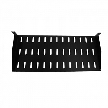 Netko Полка консольная 1U, глубина 200, без крепежа, черная