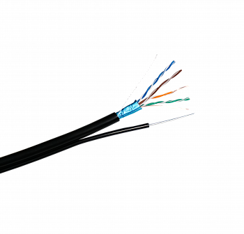 Space Technology FTP CAT 5E CU 4x2x0,50 CU PE ВНЕШ С ТРОСОМ(МЕДНЫЙ)