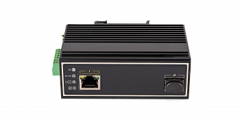 GIGALINK GL-MC-UTPG-SFPG-FP-I Медиаконвертер PoE индустриальный неуправляемый