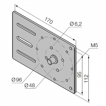 NICE 525.10021 Крепление NICE 525.10021 Крепление
