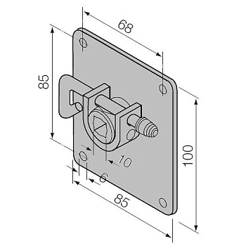 NICE 525.10032 Крепление NICE 525.10032 Крепление