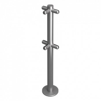 OXGARD под стекло Т-образная H=400 мм Стойка ограждения 