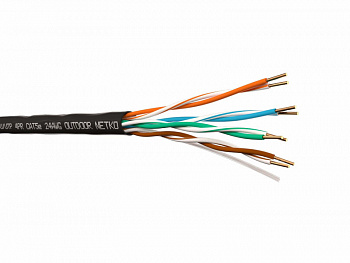 Netko Кабель U/UTP4 cat.5e, 4 пары 24 AWG BC, одножильный, не экранированный, на катушке