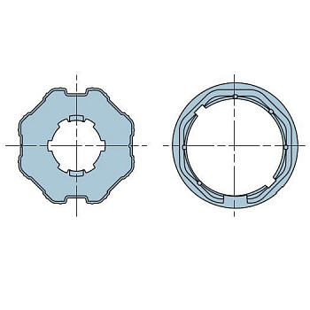 NICE 515.06000 Адаптер для октогонального вала NICE 515.06000 Адаптер для октогонального вала