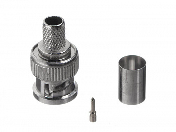 Netko Коннектор BNC для RG-6/SAT-703, цинк/медь, для обжимного инструмента Optima Netko Коннектор BNC для RG-6/SAT-703, цинк/медь, для обжимного инструмента Optima