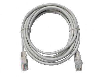 Netko Патч-корд UTP4 cat.5е, 3.0м, CCA, LSZH, серый, литой коннектор Optima