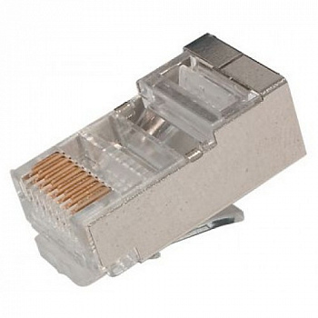Джек RJ-45 8P-8C CAT5e (с экраном) Джек RJ-45 8P-8C CAT5e (с экраном)