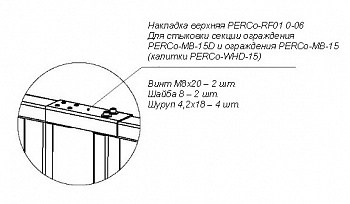 PERCo-RF01 0-06 Накладка верхняя PERCo-RF01 0-06 Накладка верхняя