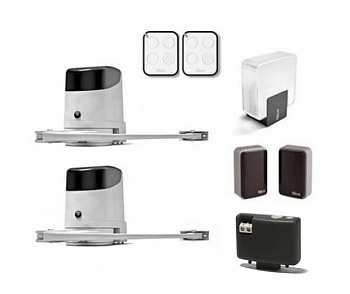 Установка автоматики распашных ворот NICE HOPPBDKCE Установка автоматики распашных ворот NICE HOPPBDKCE