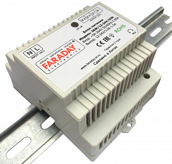 FARADAY 36W/12-24V/DIN Блок питания FARADAY 36W/12-24V/DIN Блок питания