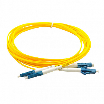 Netko Патч-корд оптический соединительный LC-LC/UPC SM Duplex 3.0мм 9/125, 2м, LSZH