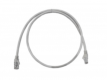 Netko Патч-корд UTP4 cat.6a, 1.0м, литой коннектор, серый, LSZH, Expert CKC