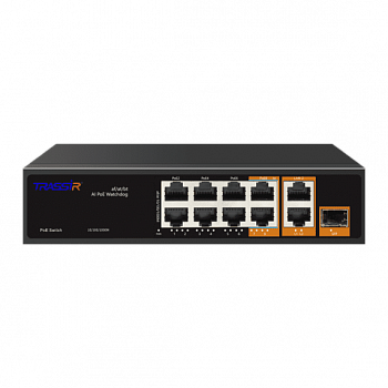 TRASSIR TR-NS13111S-120-8PoE Коммутатор TRASSIR TR-NS13111S-120-8PoE Коммутатор