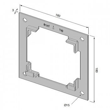 NICE 537.10001 Крепление настенное NICE 537.10001 Крепление настенное