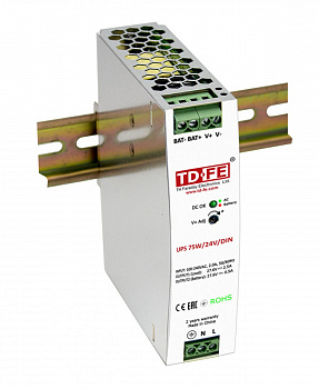 FARADAY UPS 75W/24V/DIN Блок бесперебойного питания FARADAY UPS 75W/24V/DIN Блок бесперебойного питания