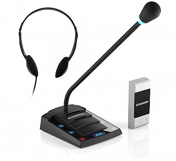 Громкоговорящее переговорное устройство клиент-кассир STELBERRY S-411 Громкоговорящее переговорное устройство клиент-кассир STELBERRY S-411