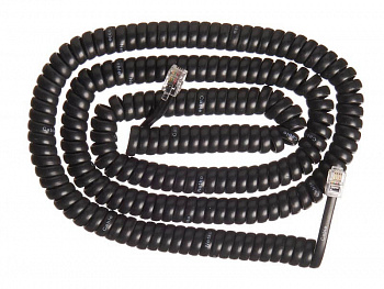 Netko Шнур телефонный витой (4р4с) 7,5 метра / черный