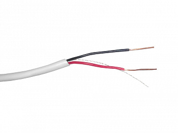 Netko Кабель сигнальный, неэкранированный 2*0.5мм 100м, алюминий, пластиковая катушка, белый Optima