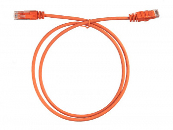 Netko Патч-корд UTP4 cat.6, 1.0м, литой коннектор, LSZH, оранжевый, CKC