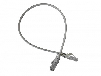 Netko Патч-корд UTP4 cat.5e, 0.5м, литой коннектор, серый, LSZH, Expert CKC