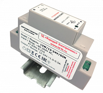 FARADAY 12W/12-24V/DIN Блок питания FARADAY 12W/12-24V/DIN Блок питания