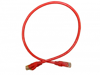 Netko Патч-корд UTP4 cat.6, 3.0м, литой коннектор, красный, CKC