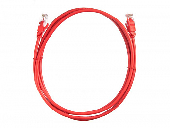 Netko Патч-корд UTP4 cat.5e, 2.0м, литой коннектор, красный, CKC