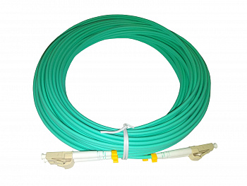 Netko Патч-корд оптический соединительный LC-LC/UPC MM Duplex 3.0мм 50/125 OM3, 10м, LSZH