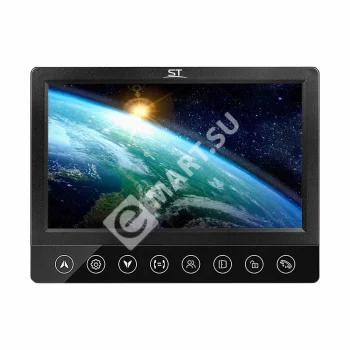 Space Technology ST-M102/7 (S) черный Видеодомофон