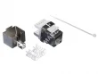 Netko Модуль Keystone экранированный, RJ45, cat.6, 180°, под инструмент, металлик "SB"