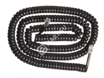 Netko Шнур телефонный витой (4р4с) 7,5 метра / черный