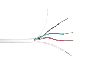 Netko Кабель сигнальный, неэкранированный 4*0.5мм 100м, алюминий, пластиковая катушка, белый Optima
