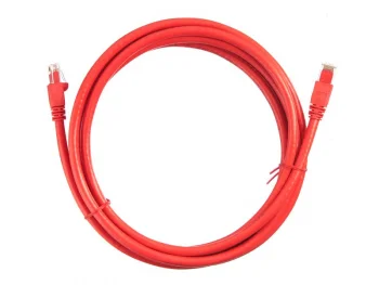 Netko Патч-корд UTP4 cat.6a, 3.0м, литой коннектор, красный, CKC