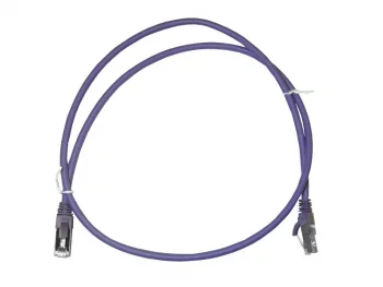 Netko Патч-корд FTP4 cat.6a, 0.5м, литой коннектор, фиолетовый, LSZH, CKC