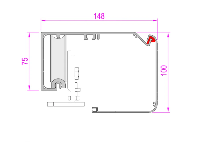 Чертеж короба (вид сбоку) LIGHT_3 (1)