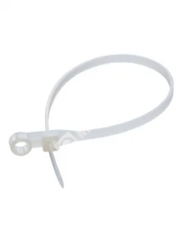 Хомут нейлоновый 100х2,5 бесцветный, с отверстием (100 шт)