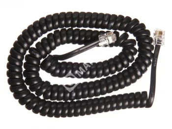 Netko Шнур телефонный витой (4р4с) 4,5 метра / черный
